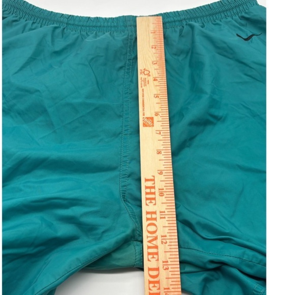 Nike Vintage Teal Green Nylon Track Pants Mens Large Windbreaker Swoosh Logo - Picture 5 of 11